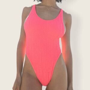 NWT | Out from Under - UO | Seamless Zig-Zag One Piece Swimsuit | Pink | Various